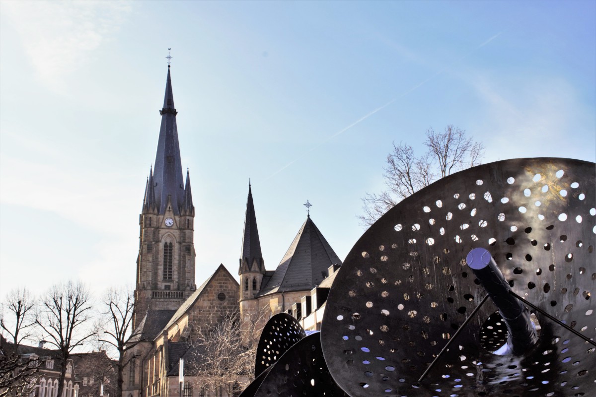 Die beeindruckende Pfarrkirche in der Emsdettener Innenstadt